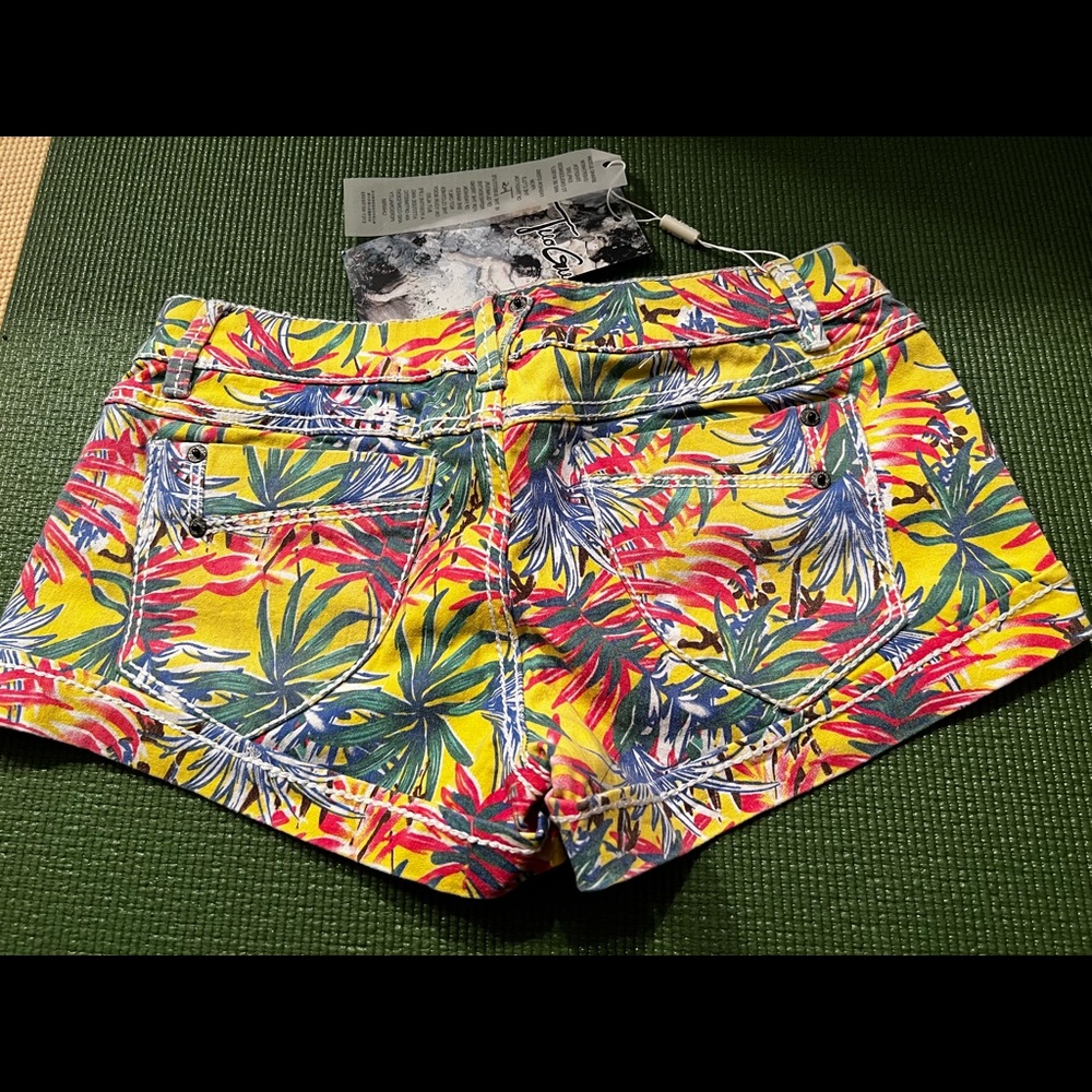 Tropical print shorts